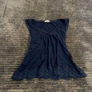 Vintage Aeropostale navy blue babydoll top
